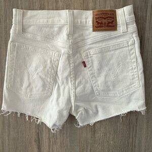 Levi's Women's Classic White Jean Shorts